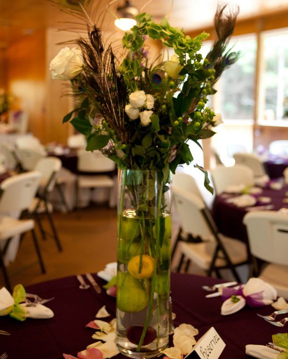 tall floral centerpiece
