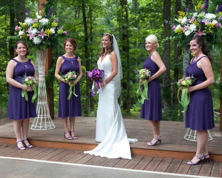 bride and bridesmaids